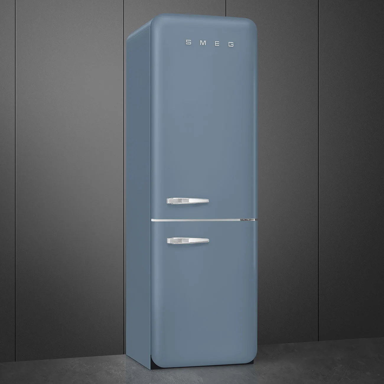 Smeg FAB32RSBM6 Stand-Kühl-Gefrierkombination Storm Blue-Matt