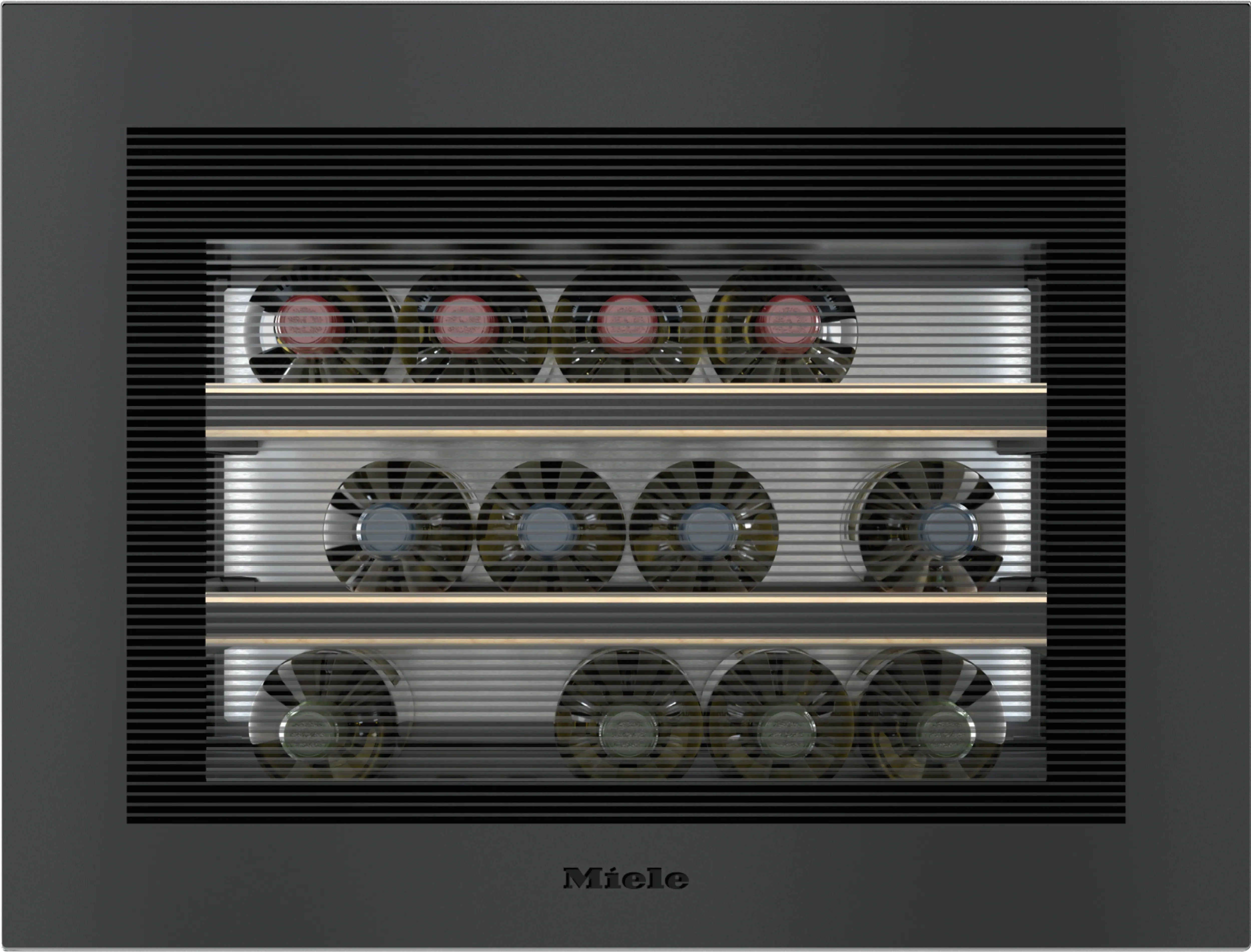 Miele KWT 7112 iG 125 Gala Edition Einbau-Weinklimaschrank Obsidianschwarz matt